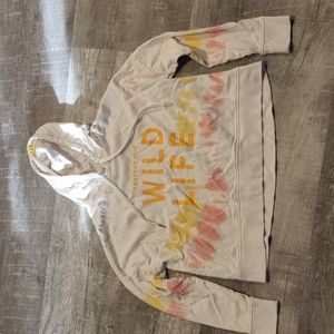 Ivory Ella Cropped Hoodie